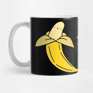 Peeled Banana and Star Mug